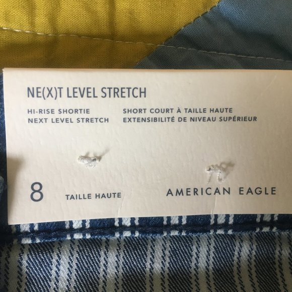 American Eagle Next Level Denim Striped Shorts - Picture 4 of 5